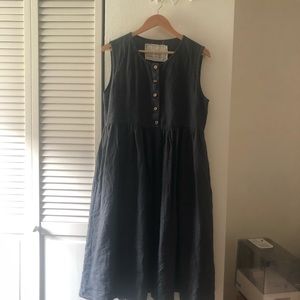 *SOLD* Not Perfect Linen Mama Dress, Size S/M